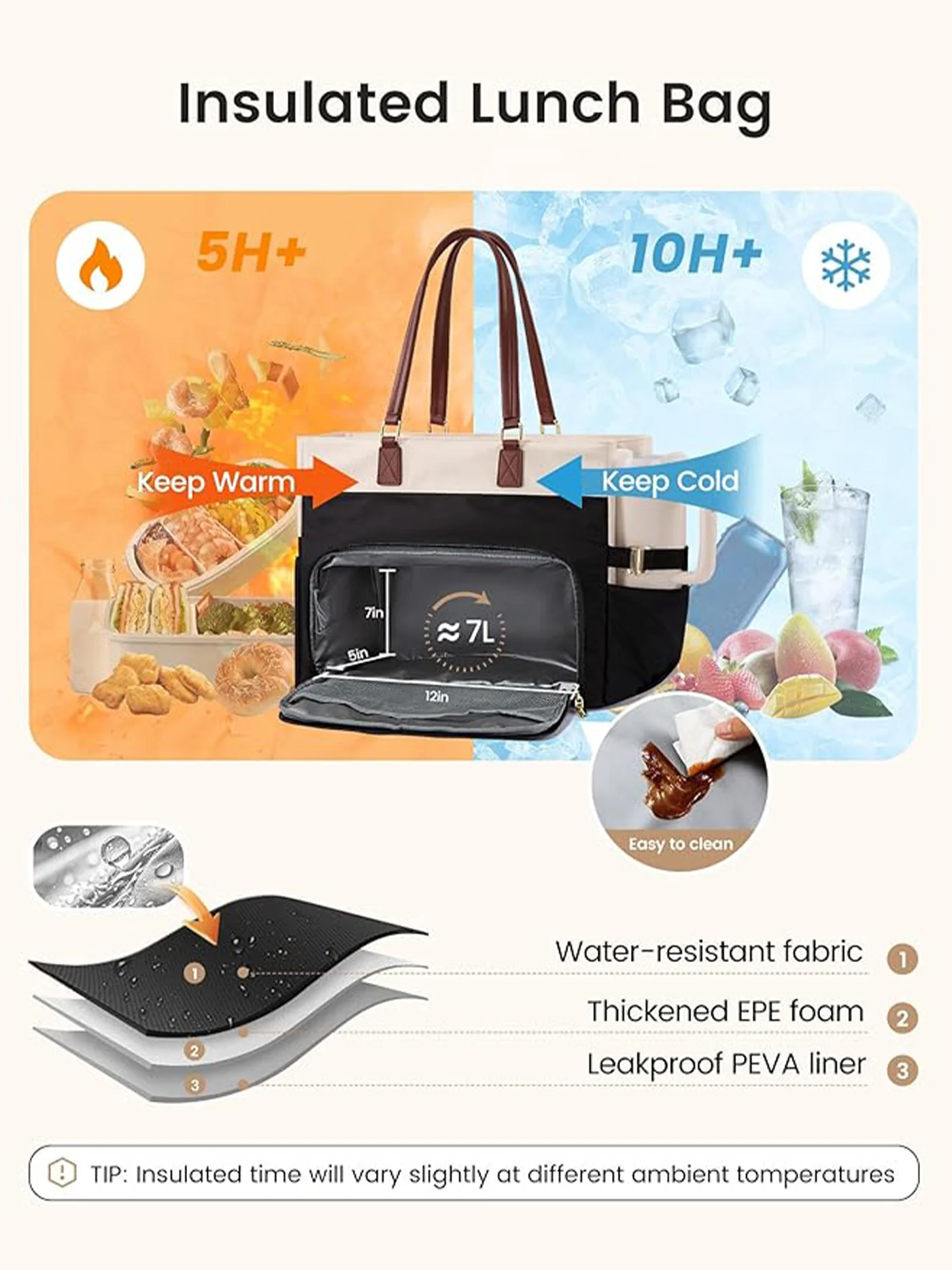 Lunch Tote Bag 15.6" 17.3" - Image 3