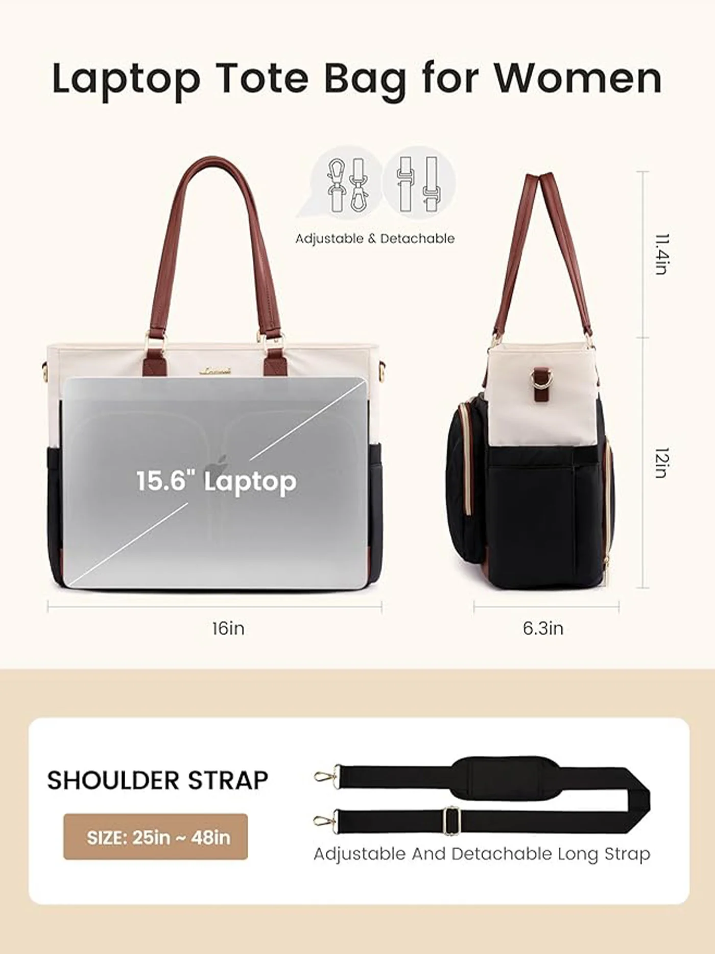 Lunch Tote Bag 15.6" 17.3" - Image 4