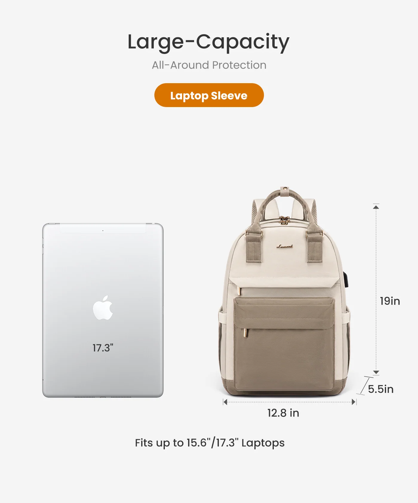 Molerolly Ⅰ Laptop Backpack, 15.6" 17.3" - Image 3