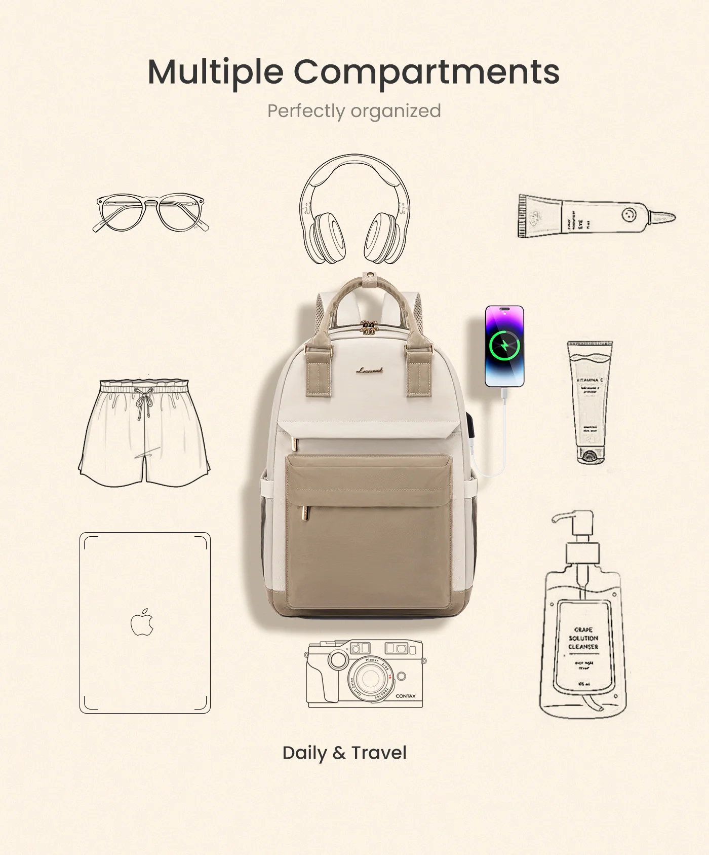 Molerolly Ⅰ Laptop Backpack, 15.6" 17.3" - Image 7