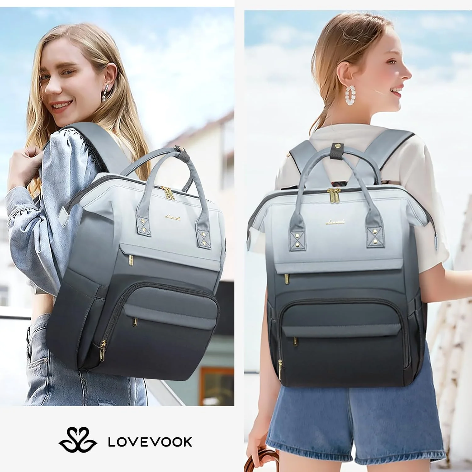 Multicolor Laptop Backpack, 15.6" 17.3" - Image 6