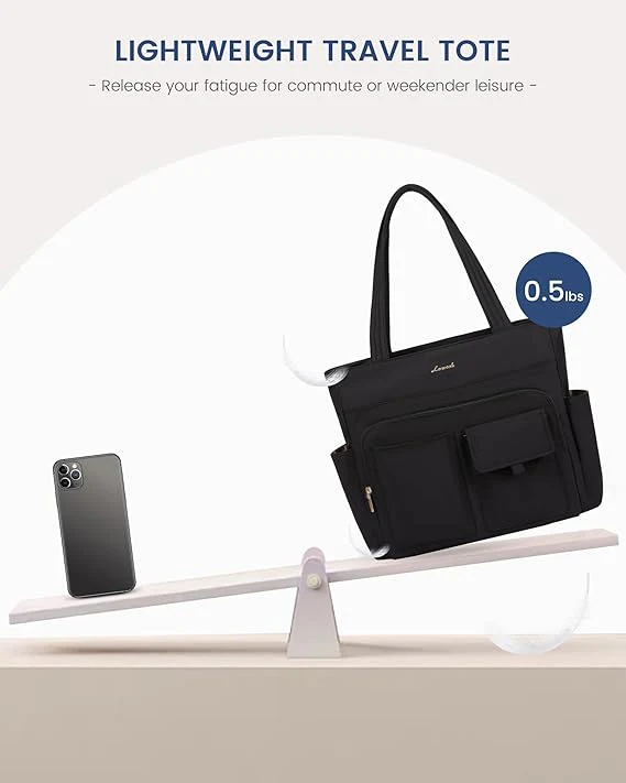 Multiple Pocket Laptop Tote Bag, 15.6" - Image 6