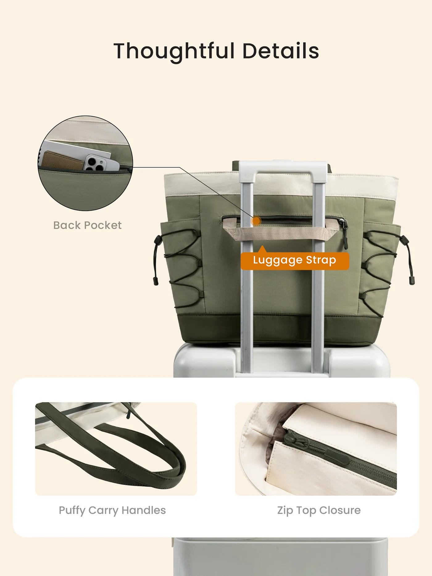 Puffer Tote Bag 15.6" 17.3" - Image 3