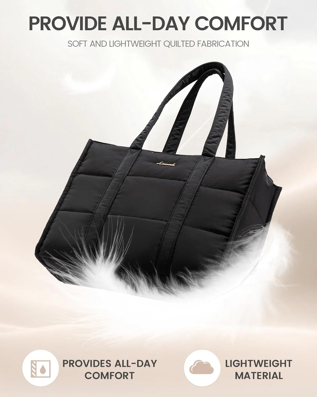 Puffer Tote Bag, 15.6" 17" - Image 7
