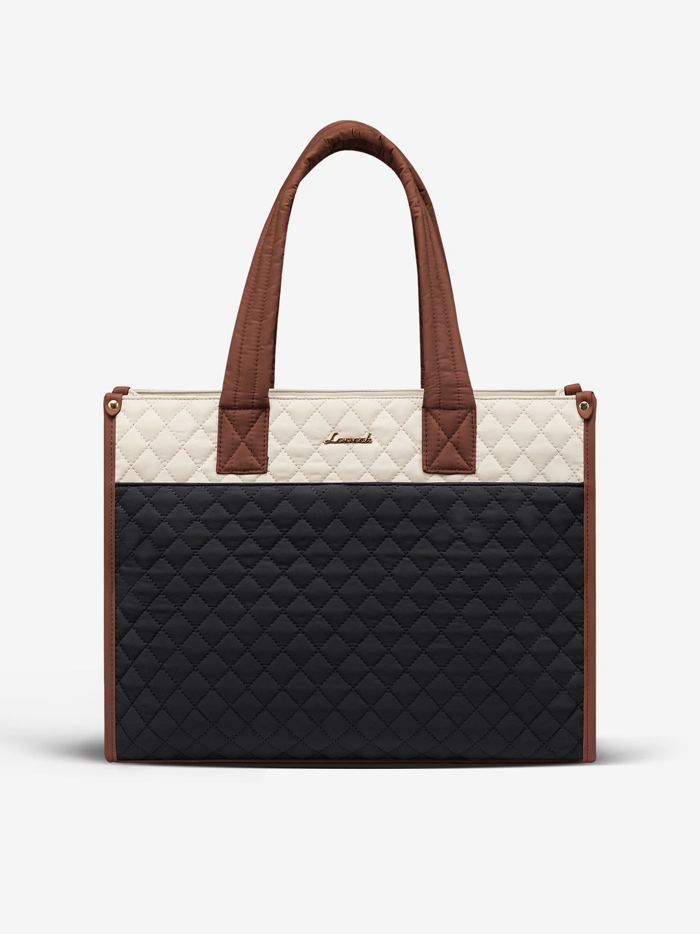 2Pcs Quilted Work Tote Bag, 15.6" 17.3"