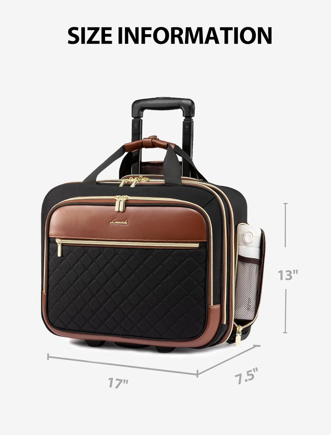 Rolling Laptop Bag, 17.3" - Image 7