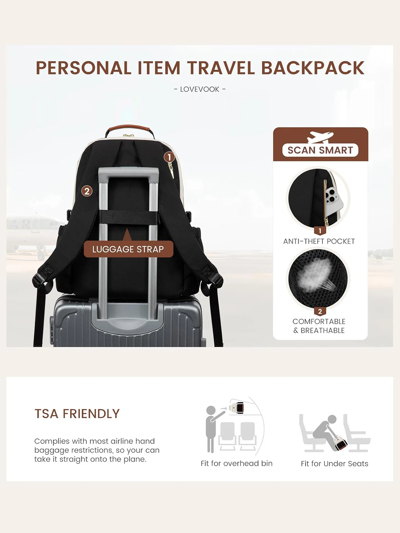 School Laptop Backpack, 15.6" -18 " - Image 6
