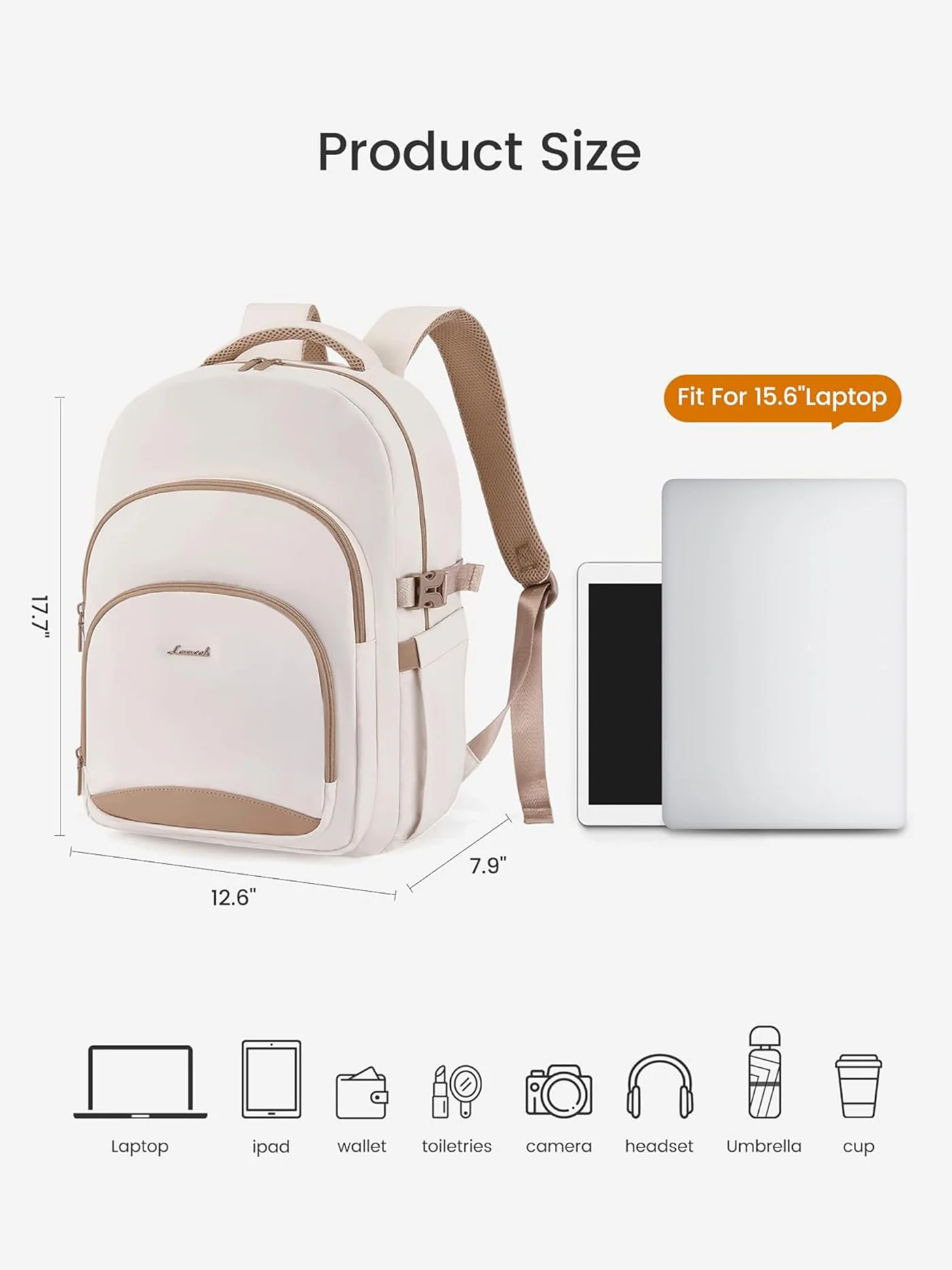 School Laptop Backpack, 15.6" 17.3", 4547 - Image 5