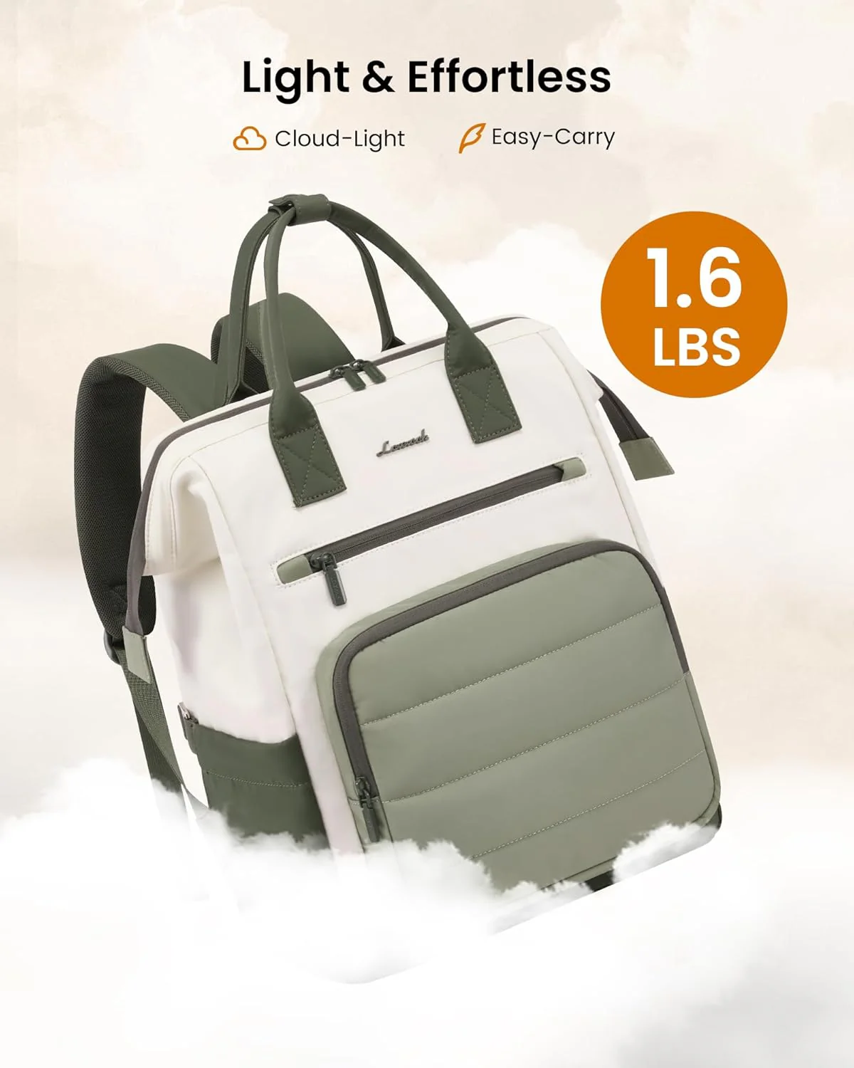 Stylish School Backpack, 15.6" 17", 5116 - Image 4