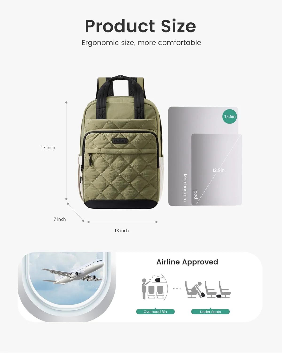 Travel Backpack 15.6" 17.3" - Image 4