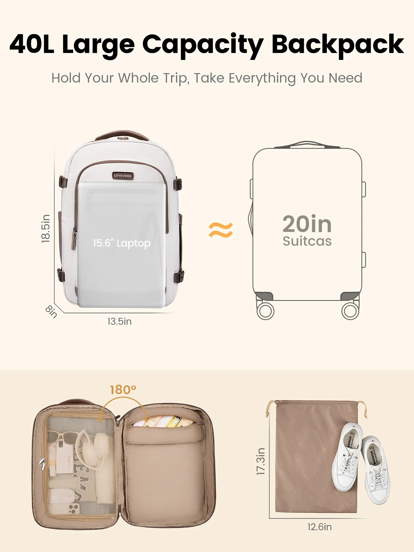 Travel Backpack 40L/50L - Image 8