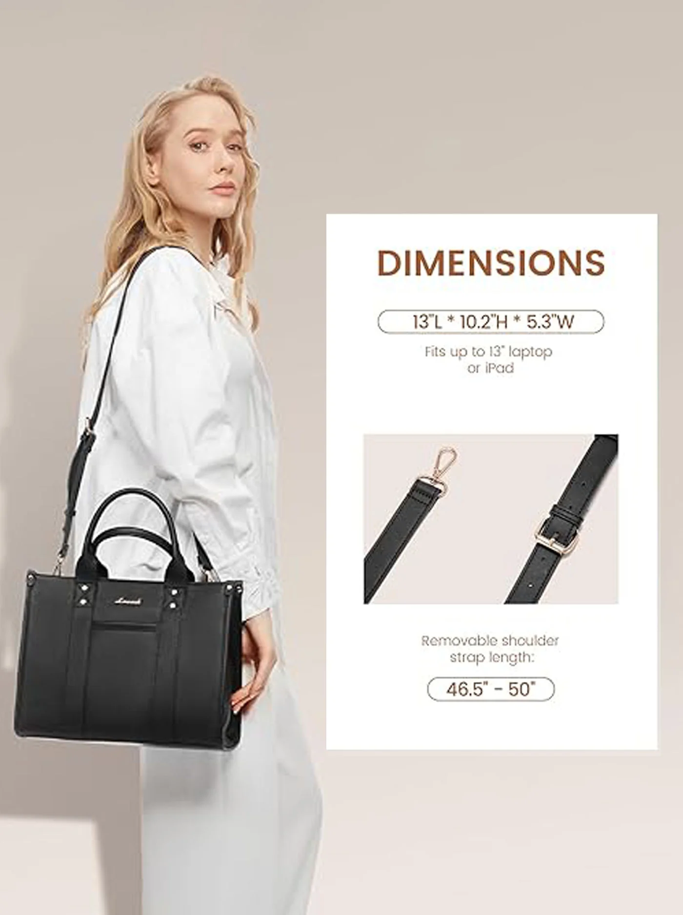 Vegan Leather Handbag - Image 4