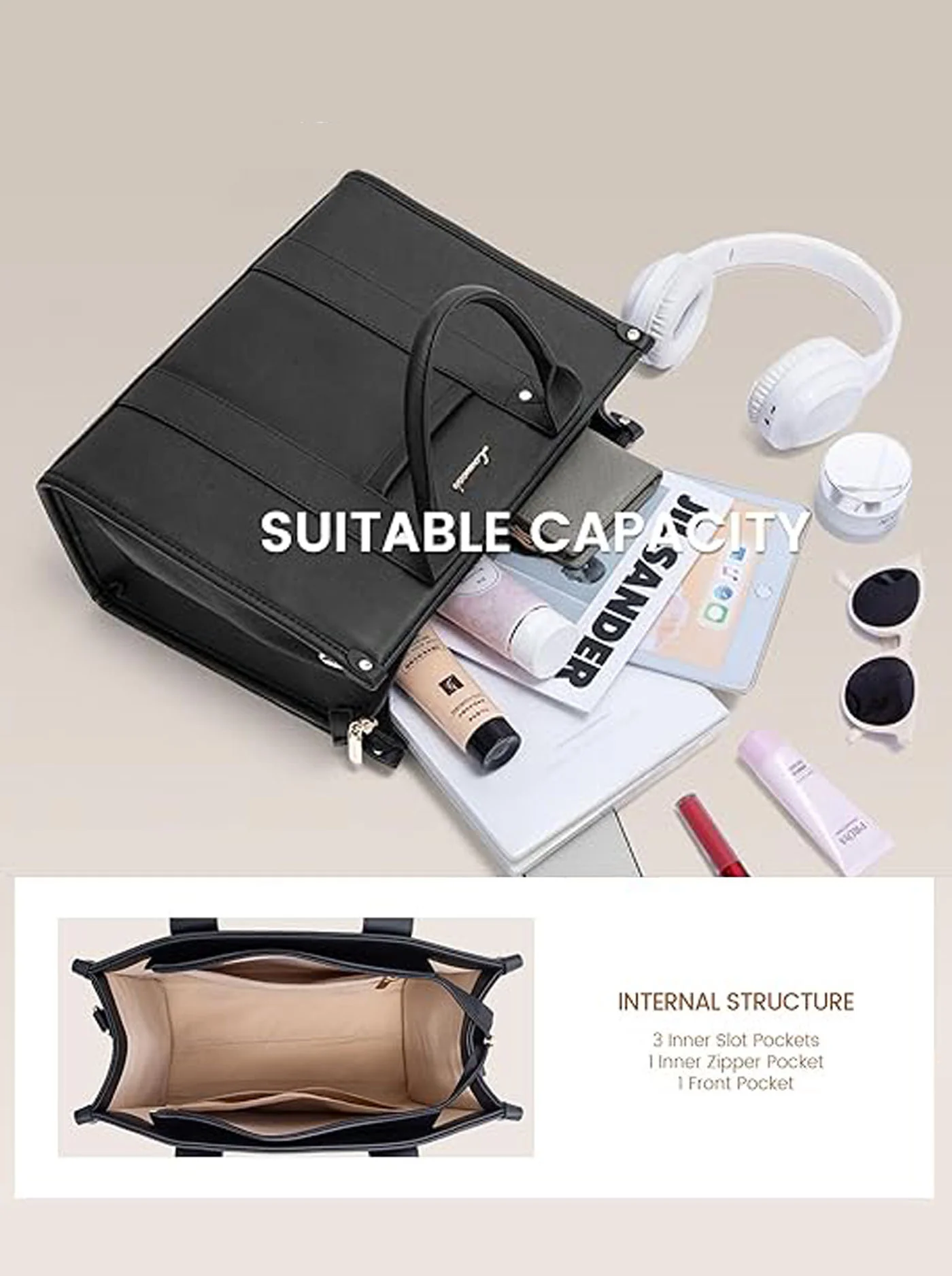 Vegan Leather Handbag - Image 5