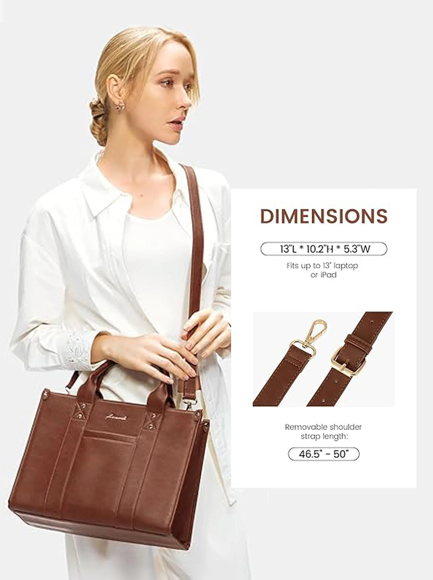 Vegan Leather Handbag - Image 11