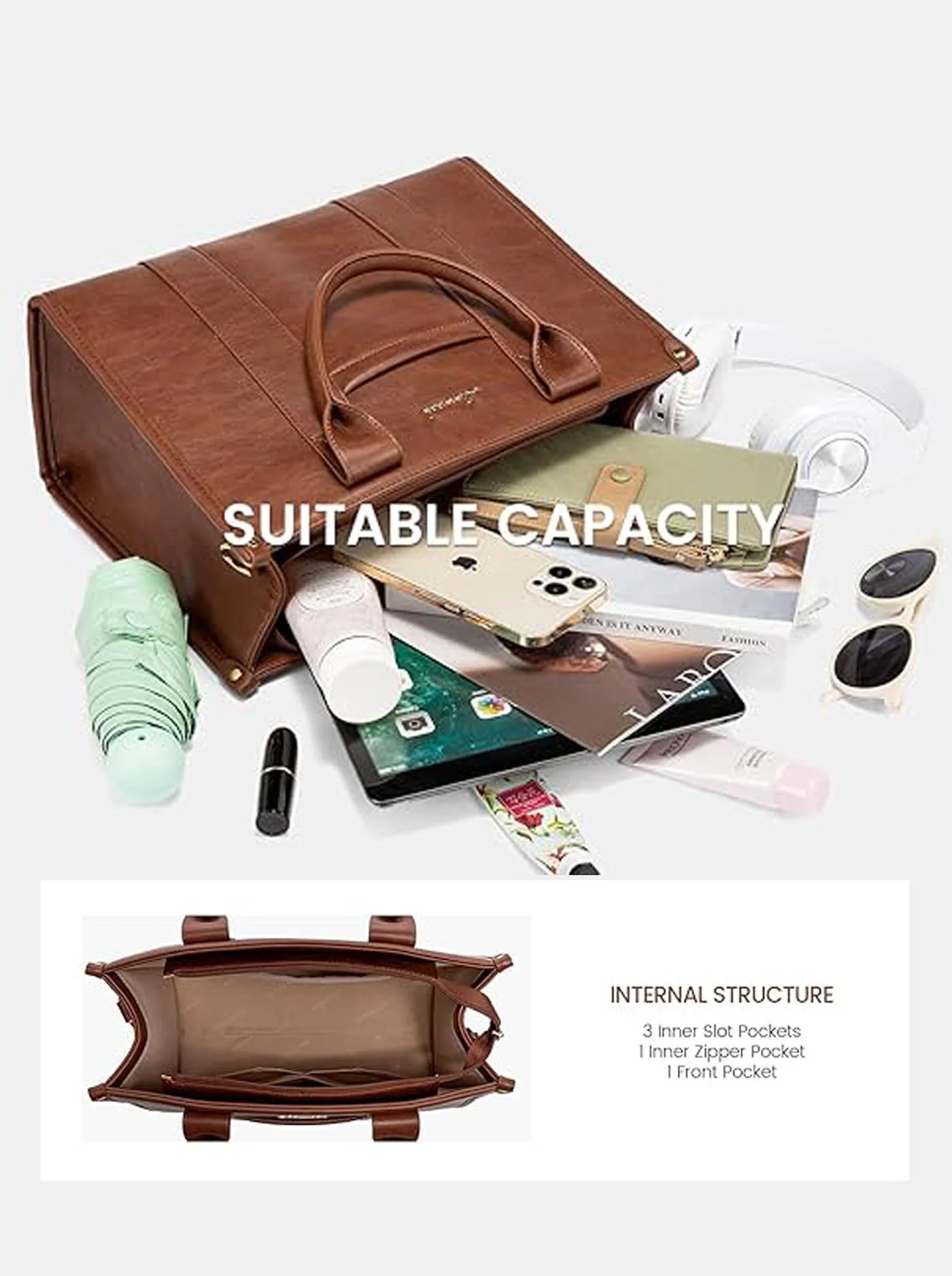 Vegan Leather Handbag - Image 12