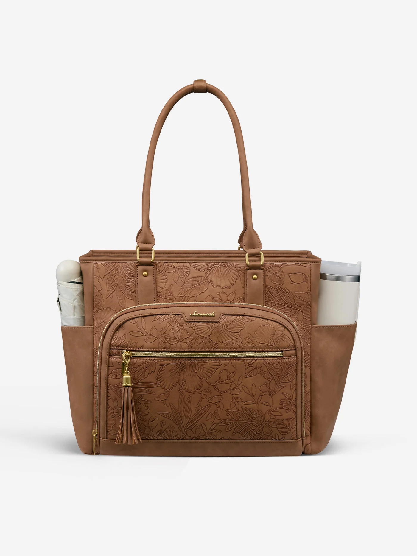 Vintage Leather Laptop Tote Bag 15.6" 17.3" - Image 10