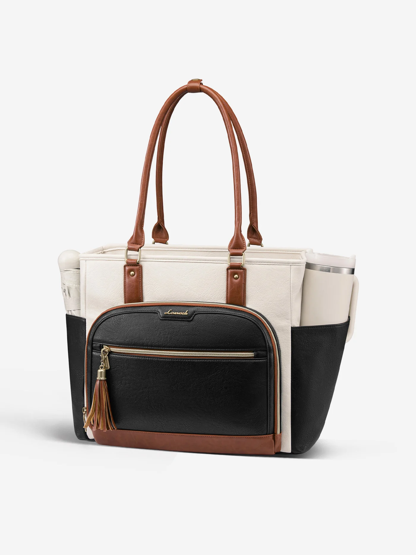 Vintage Leather Laptop Tote Bag 15.6" 17.3" - Image 7