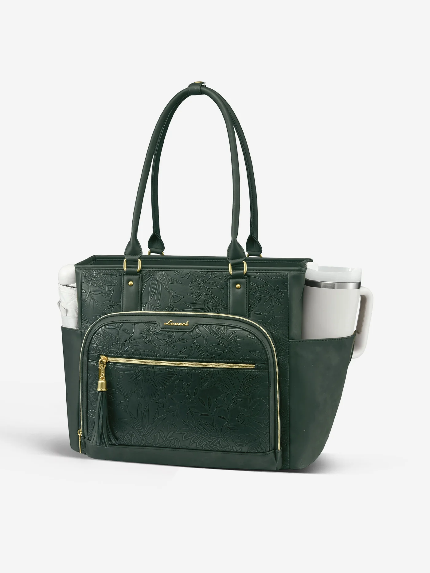 Vintage Leather Laptop Tote Bag 15.6" 17.3" - Image 8