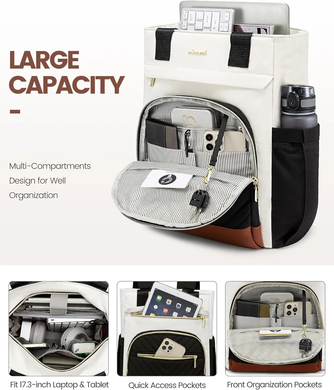 Wide Open Laptop Backpack, 15.6" 17.3" - Image 5