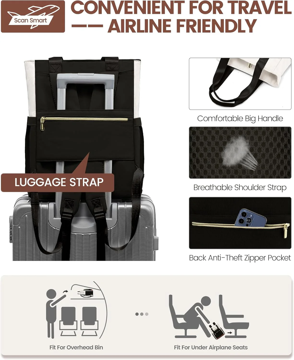Wide Open Laptop Backpack, 15.6" 17.3" - Image 6